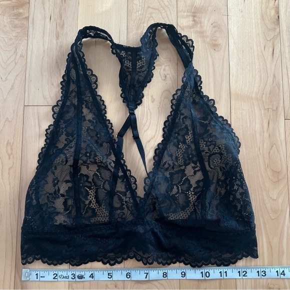 Savage X Fenty black lace Razorback bralette size large - Picture 7 of 9